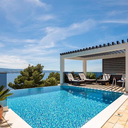 Luxury Seafront Villa With Heated Pool, Jacuzzi, Sea View, 150 M From Beach Stanici Zewnętrze zdjęcie