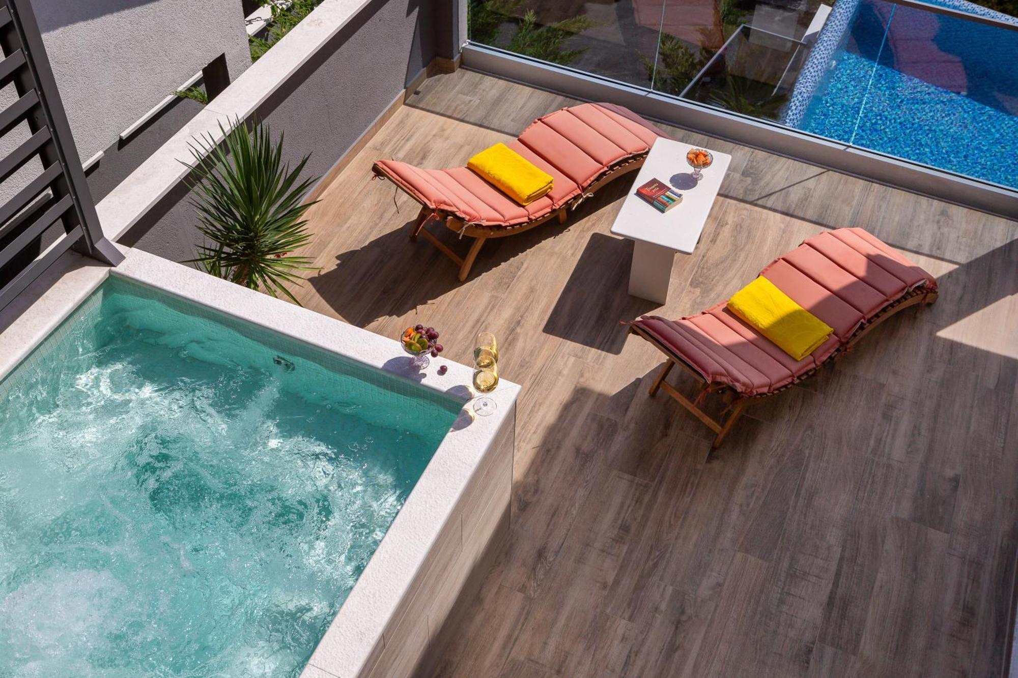 Luxury Seafront Villa With Heated Pool, Jacuzzi, Sea View, 150 M From Beach Stanici Zewnętrze zdjęcie